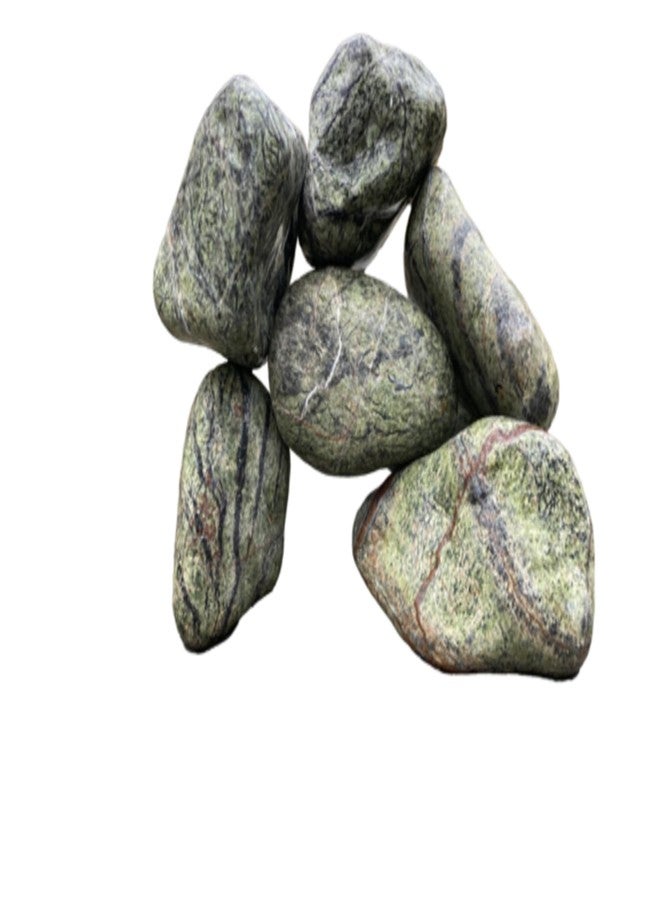 RUKDA Natural Stone Pebbles - Perfect for Aquariums, Garden Pots, Landscaping, Fish Bowls, Succulents, Terrariums, Vases, Home Decor & Creative Color Painting (4-7 cm) (Rainforest, 3 Kg) - Image 3